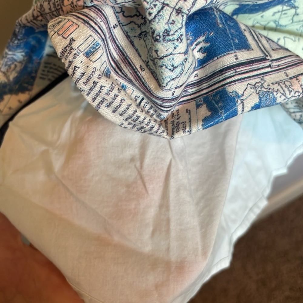 Modcloth Waving From the Waterfront Map Print Dress Sz XL - Picture 5 of 11